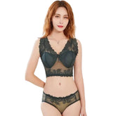 Tube Bralette Padded Bra Panty Set Women Lace Bra Panty Set Sexy Lingerie