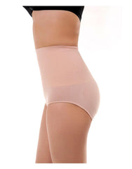 Tummy Control High-Waist Panty Cotton Infused Seamless Medium Compression Shaping Brief