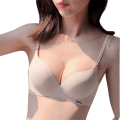 Wireless Push Up Bra Pack of 2 Ultra Thin Cup Seamless Pushup Non-wired Strap Comfortable Bra
