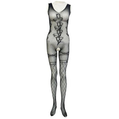 Women's Lingerie Full Bodystocking | Full Net Semi Transparent Bodystocking