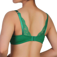 Best push up bra for Laides | Wireless Go To T-Shirt Bra With a Touch Of Lace