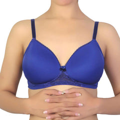 Buy push up bra for Laides | Wireless Go To T-Shirt Bra With a Touch Of Lace