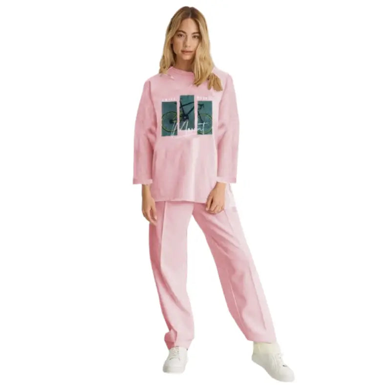 Long Sleeve Shirt Pajama Set for Women  | Online Winter Night Suits