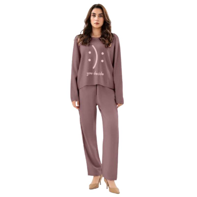 Women's 2 Piece Velvet Fleece Long Sleeve Pullover|Top and Pants Lounge Sleepwear Set