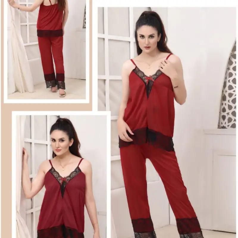 Best Silk Cami And Pajama Set -2pc | Honeymoon Cami Set 2pc