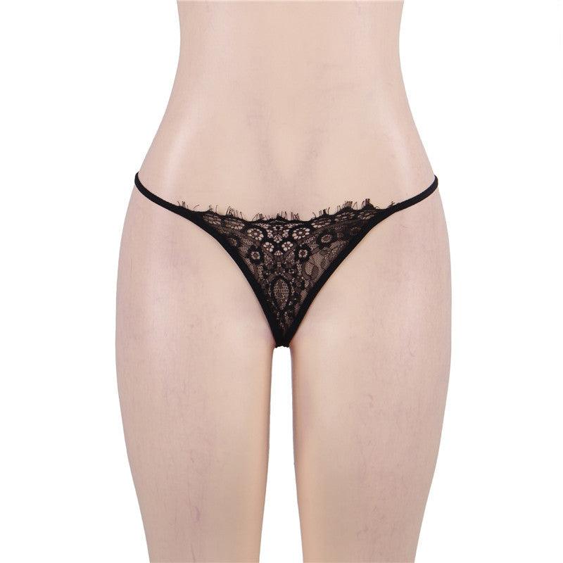 Comeonlover Lingerie Underwear Set 5XLTransparent Women Lace Bra Panty Garter Set Wirefree 3pcs Bra Garter Panties Set