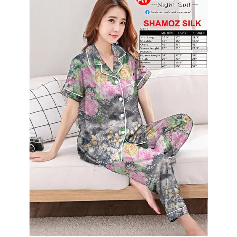 Comfortable Ladies Nightwear Shirt Pajamas| Two-Piece Dress