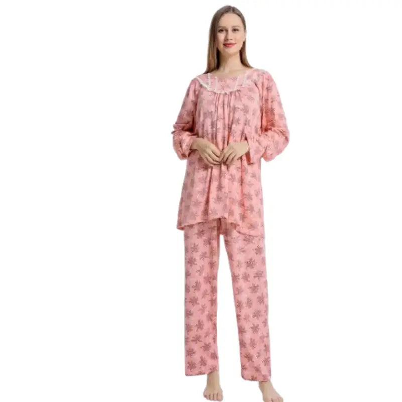 Eastern Stylish Women's Classic Jersey Cotton Ditsy Floral Print Pyjama Set