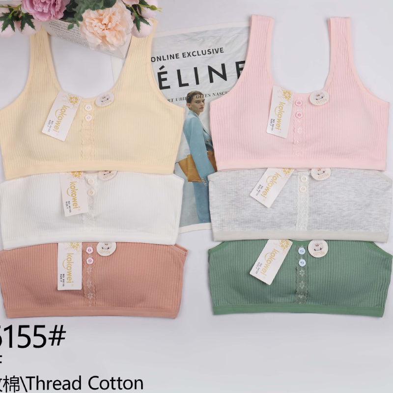 Front Closure Bra Cotton Women Underwear|Ladies Summer Gathered Blouse Tube Top