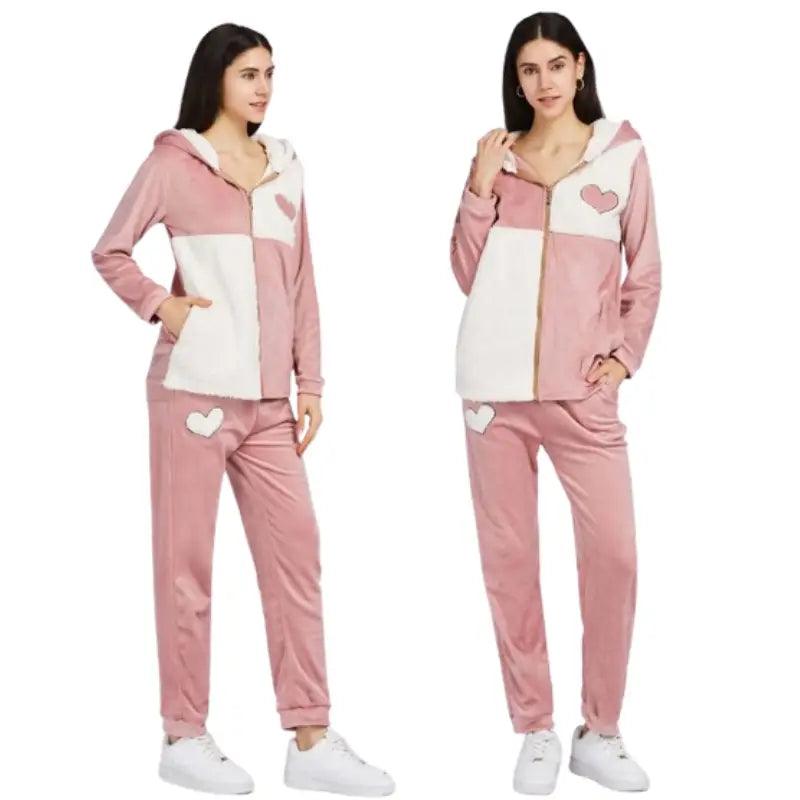 Latest Ladies Winter warm Super Soft Track Suit with Hoodie