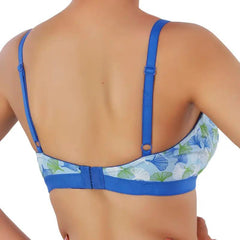 Printed cotton non padded floral Bra