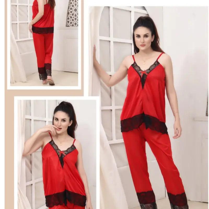 Silk Cami And Pajama Set For Women | Honeymoon Cami Set 2pc