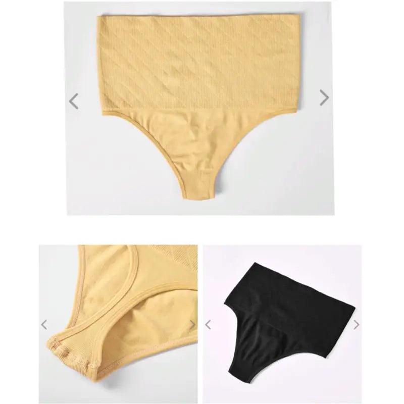 Womens Sport Panties Sexy Underwear Seamless Thong High Waist Underpants For Women Tight Slimming Briefs Bodyshaper Panty