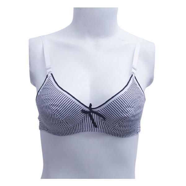 Best Ladies non-padded Cotton Woven Strips Bra