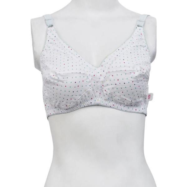 Best Wirefree Cotton Bra Pack Of 3 Printed Cotton Woven Fabric Bras For Women