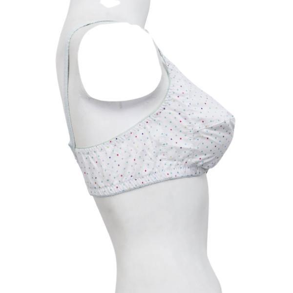 Best Wirefree Cotton Bra Pack Of 3 Printed Cotton Woven Fabric Bras For Women