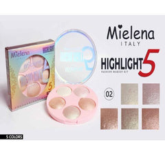 Branded 5 in 1 Highlight Fashion Makeup Kit Shade