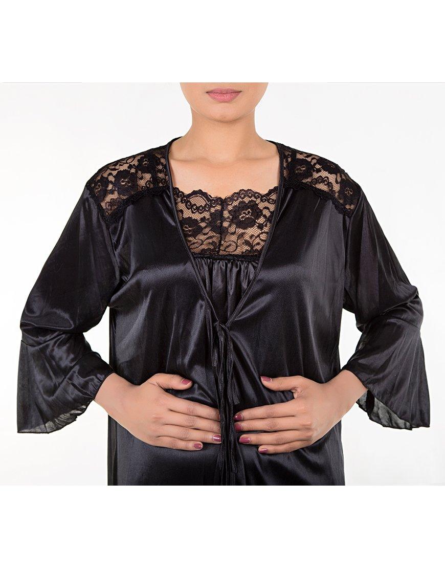 Bridal 3 Piece Long Nighty Set for Honeymoon Online In Pakistan