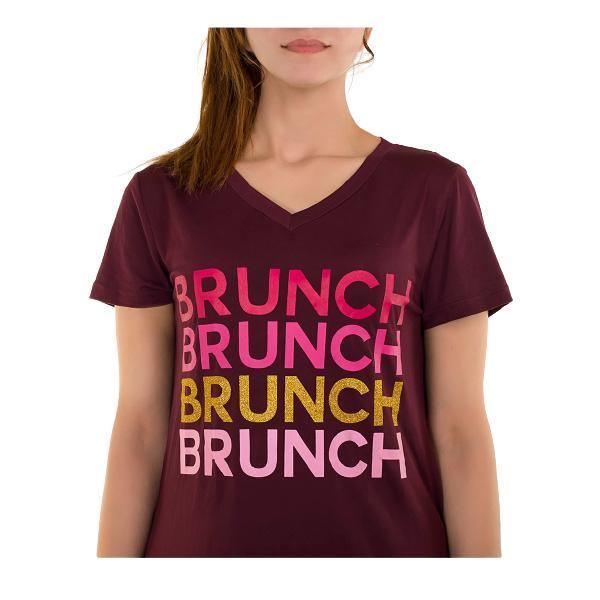 Brunch Printed Sleep T-Shirt For Women