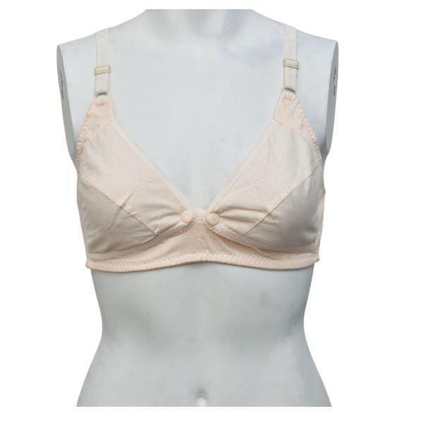 Buttoned Cups Non Padded Nursing Bra