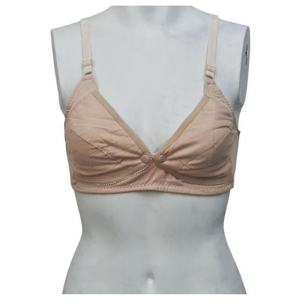 Buttoned Cups Non Padded Nursing Bra