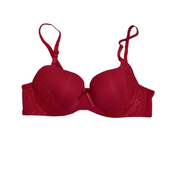 Ladies Demi Cup Padded Bra Elegant Lace Padded Front Open Bra –