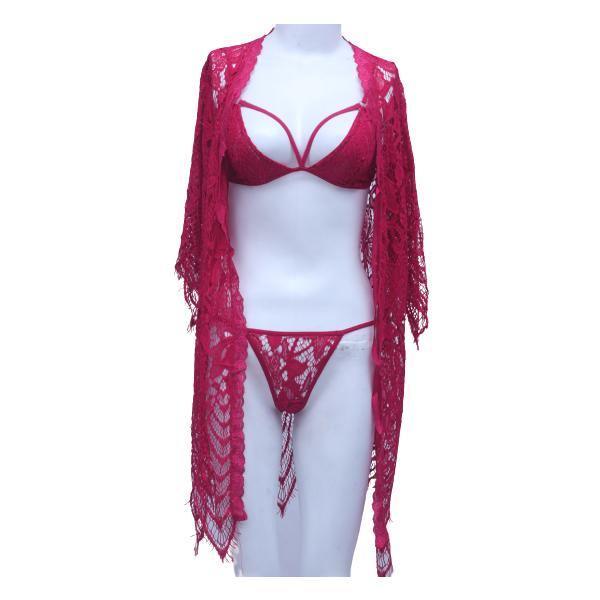 Canadian lingerie Three Piece Hot Nighty Set - Shapewear. Pk