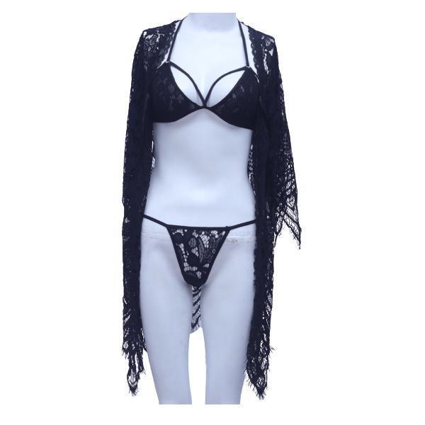 Canadian lingerie Three Piece Hot Nighty Set - Shapewear. Pk