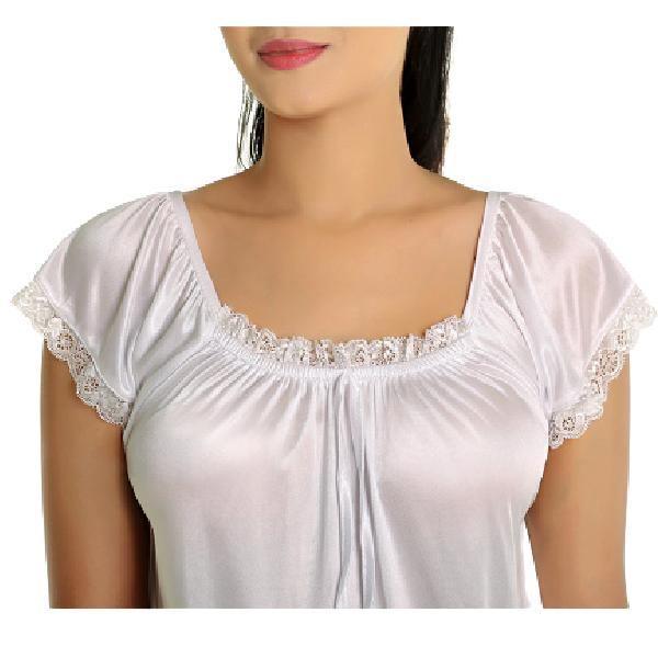 Cap Sleeves Mid-Calf Length Nighty