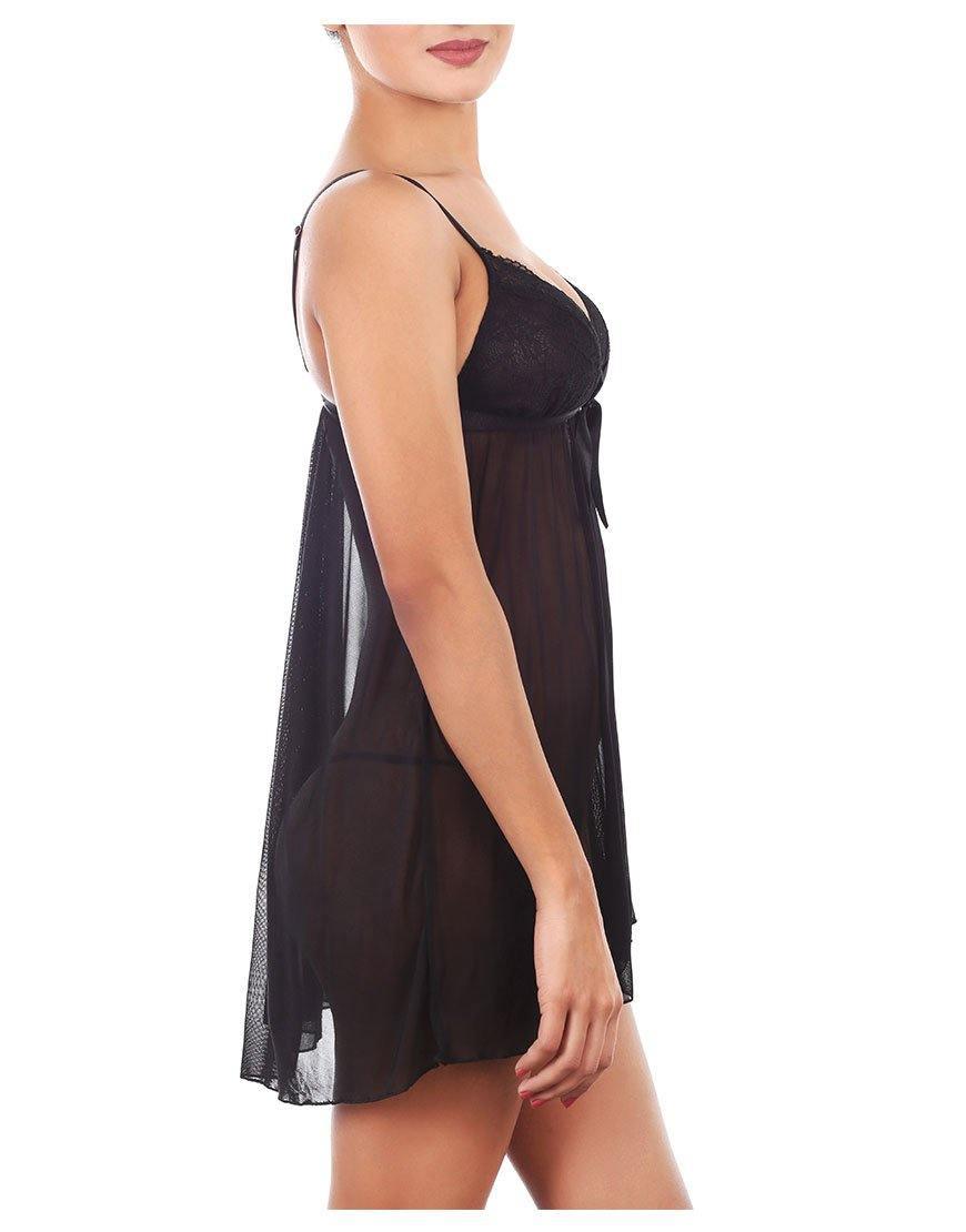 Cheap lingerie online Lace & Mesh Baby-doll with G-String