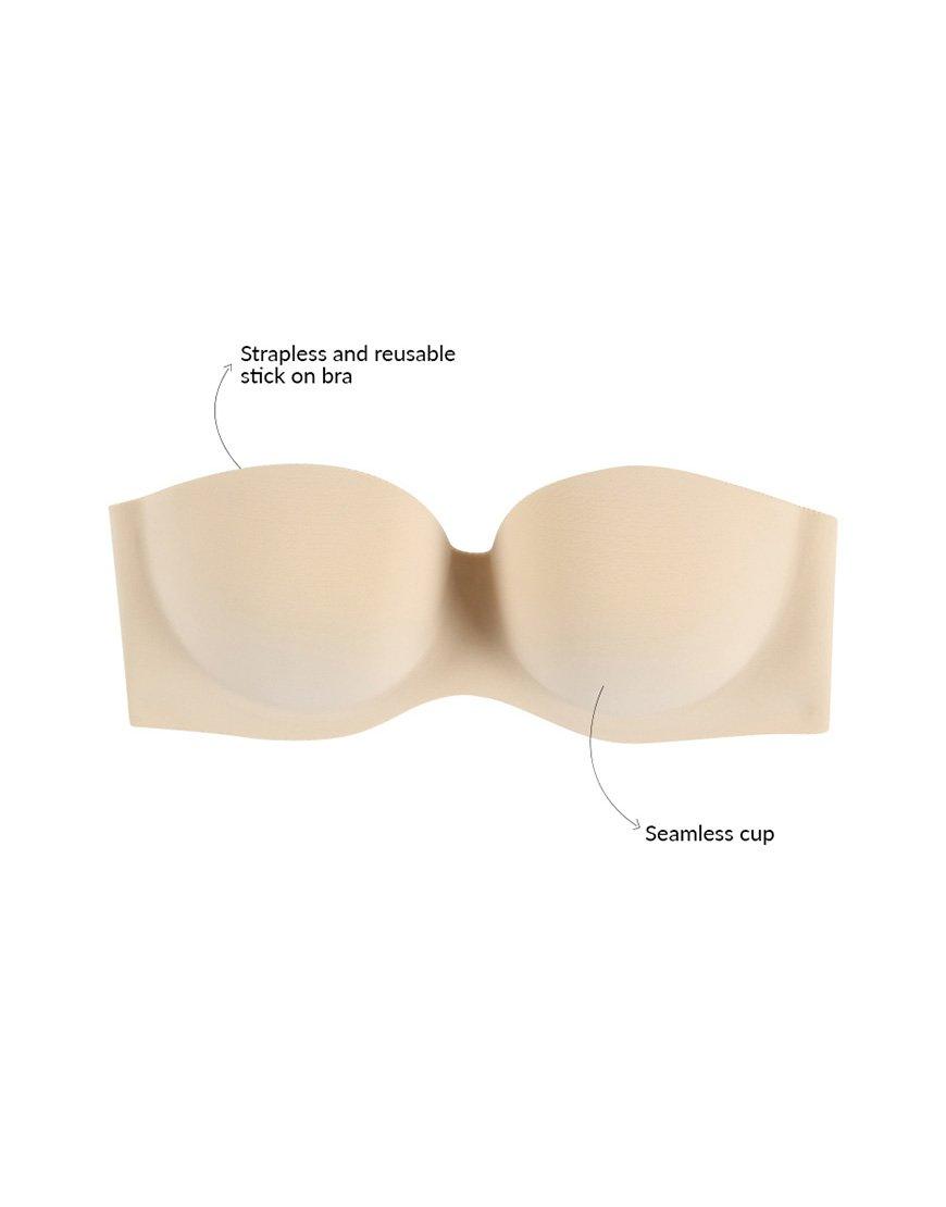 Clean Finish Pushup Wired Stick On Bra