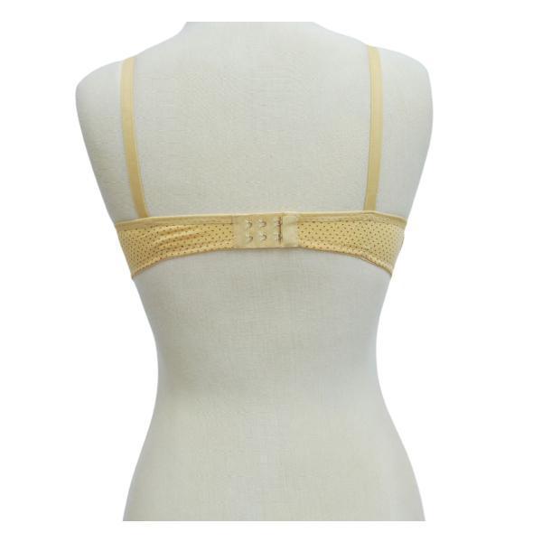 Cotton Bra Tiny Dots Bra Wirefree Padded Push Up Bra Full Coverage Cotton Bra