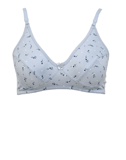 Cotton Bra Wirefree Non Padded Bra Printed Fabric Woven Bra For Women Plus Size Bra