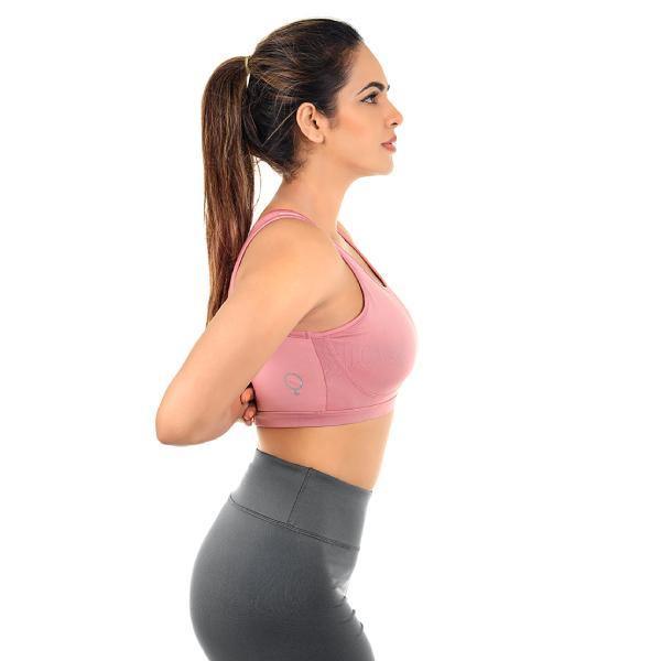 Cut-out Back Medium Impact Sports Bra