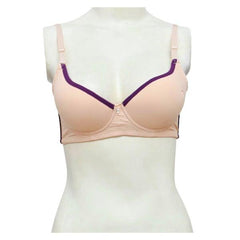 Elegant Single Padded Wired Bra With Removable Straps For Women