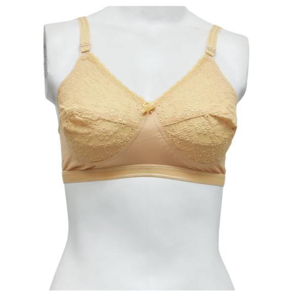 Embroidered Cotton Woven Summer Bra