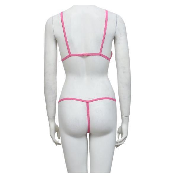 Embroidered Semi Transparent Bra Panty Set