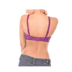 Everyday Wear Padded Underwired Bra With Lace Wings