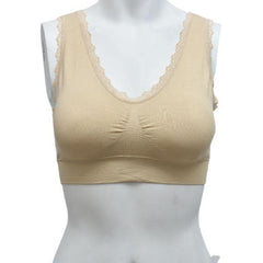Fancy Lace Stretchable Blouse Bra With Removable Pads For Women