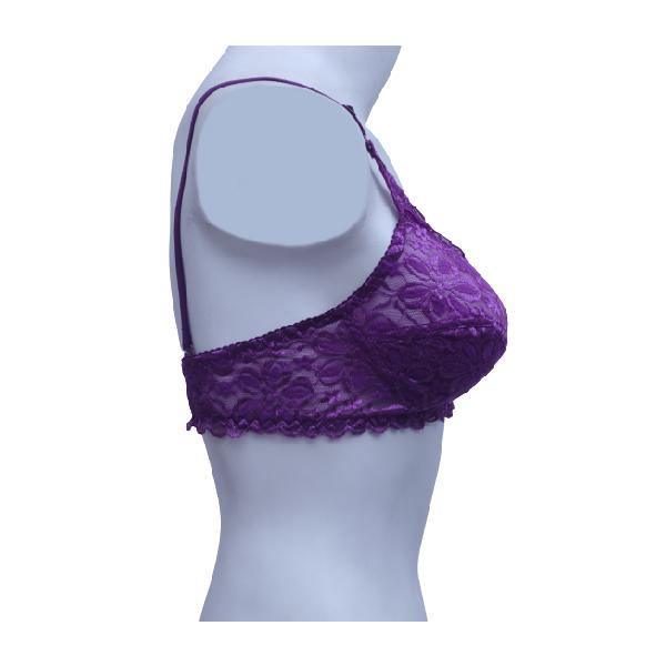 Floral Net Embroidered Bra | Fancy Bra
