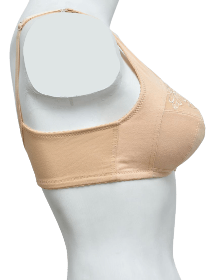 Front Embroidered Elegant Cotton Bra