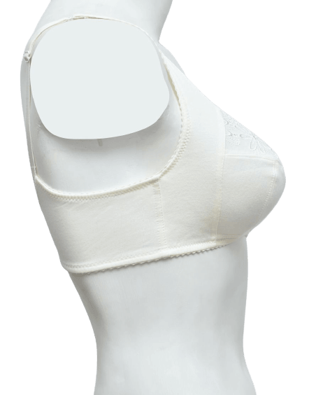 Front Embroidered Elegant Cotton Bra