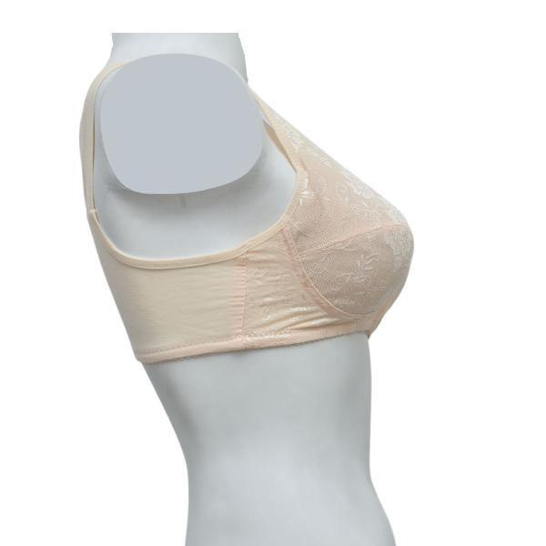 Front Open Bra for Elderly Zipper Front Poly Bra For Women Front Open Bra Full Coverage