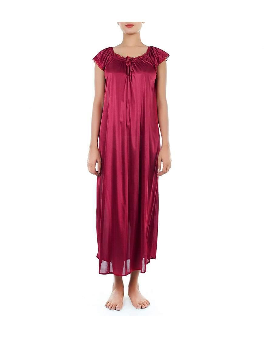 Full Length Cap Sleeve Nighty