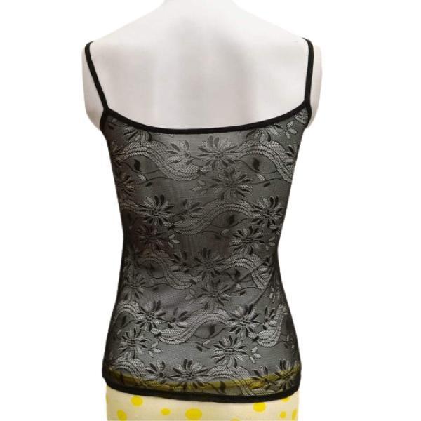 Full Net Breathable Floral Design Camisole For Women