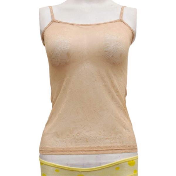 Full Net Breathable Floral Design Camisole For Women