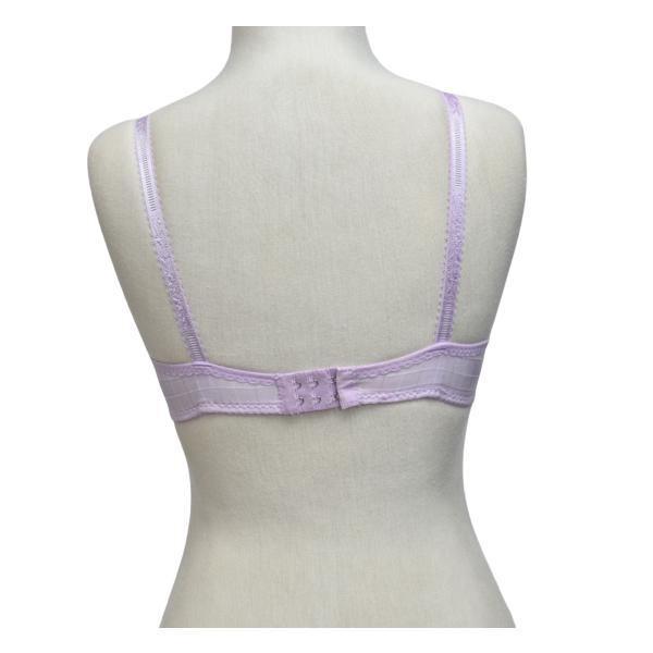 Glossy Check Print Girl Bra