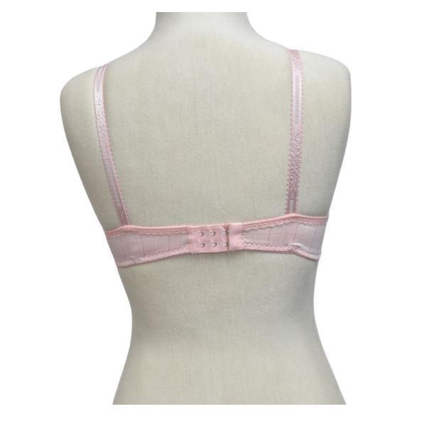 Glossy Check Print Girl Bra