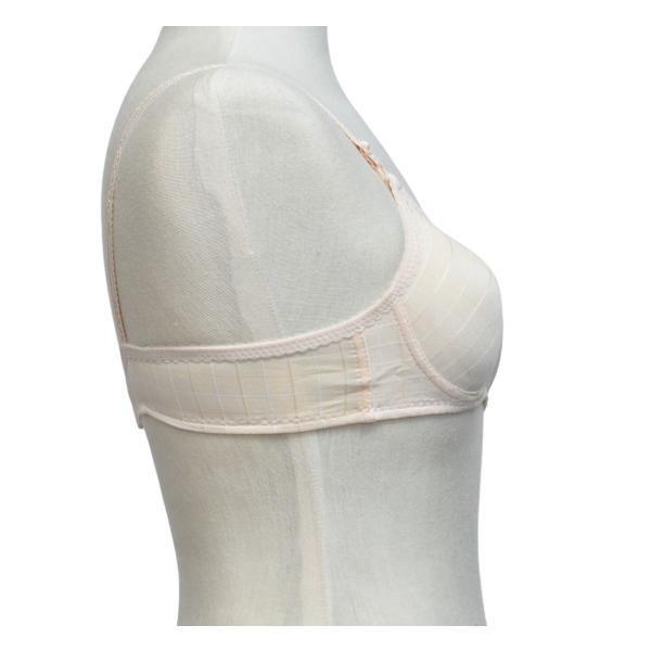 Glossy Check Print Girl Bra