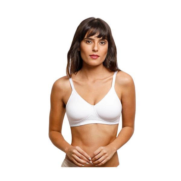 Graceful Double Layered Cotton Bra Non Padded Wire free Bra For Women